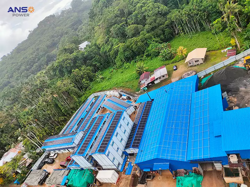 ANSO 258kW Hybrid Solar System for Industrial Factory in DRC
