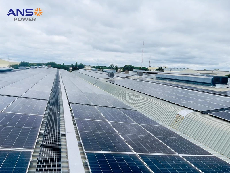 ANSO 1.2MW Rooftop PV Project for Botswana Textile Factory